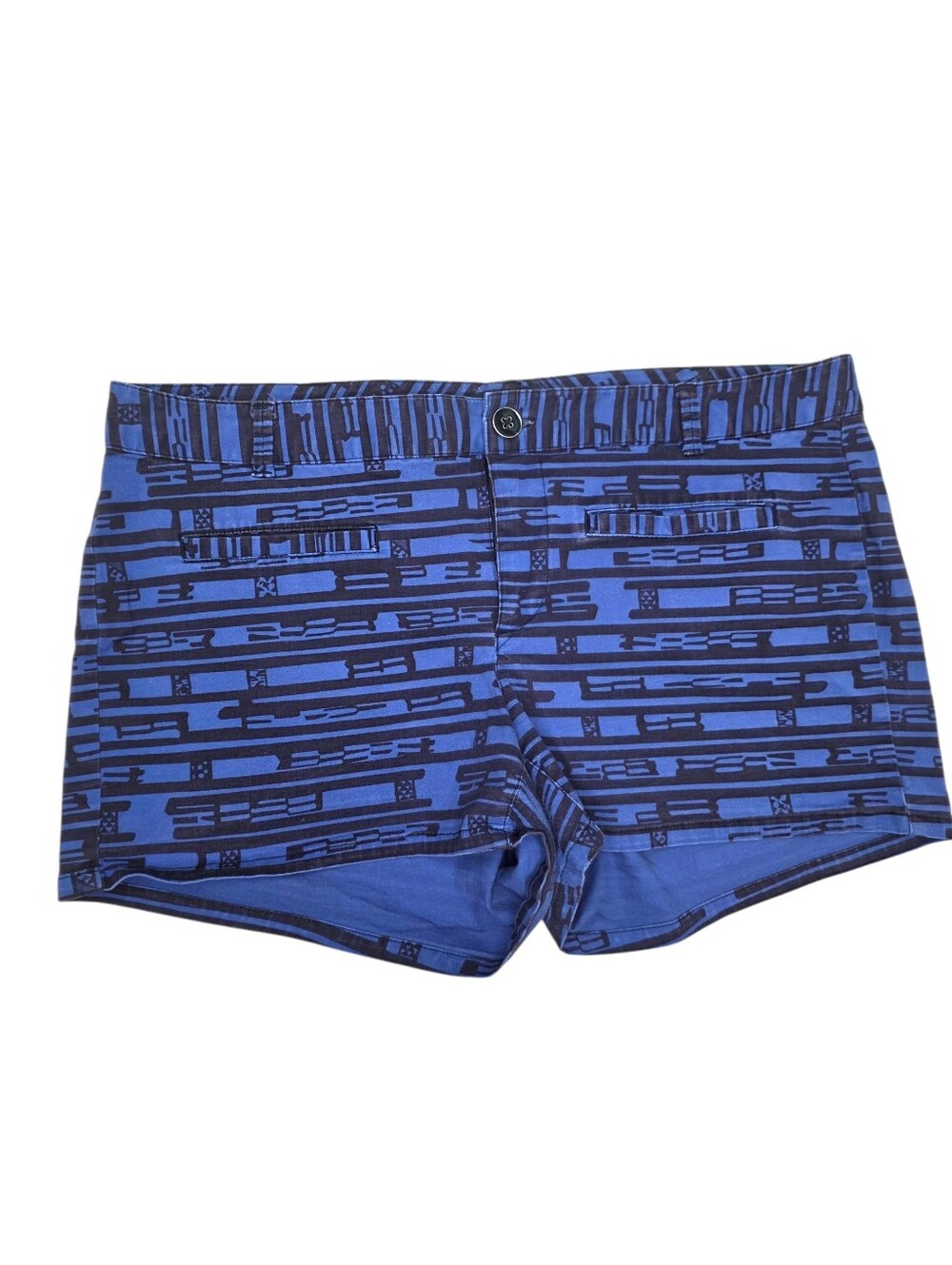 GAP Men's Navy & Royal Blue Geometric Swim Trunks